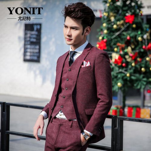 Costume homme Polyéthylène téréphtalate PET , des fibres de viscose pour automne - Ref 1560569
