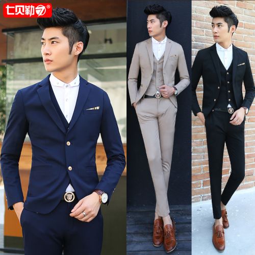 Costume homme en coton pour printemps - Ref 1560594
