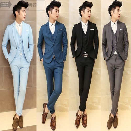 Costume homme en coton pour printemps - Ref 1560961