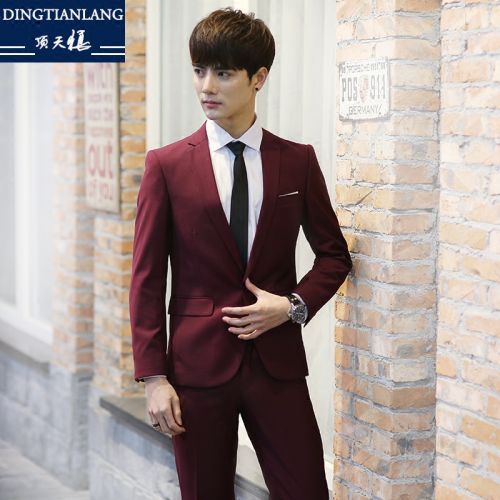 Costume homme de fibres viscose polyester, rayonne pour printemps - Ref 1561927