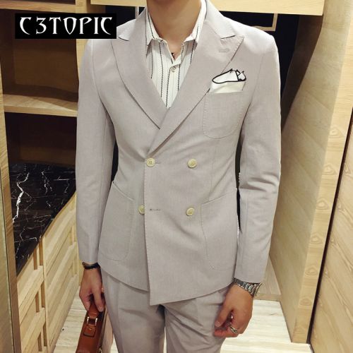 Costume homme C3TOPIC Polyester coton pour automne - Ref 1561992