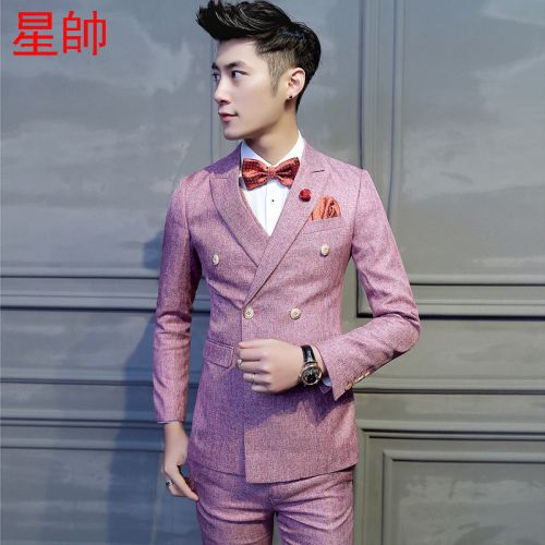 Costume homme Polyéthylène téréphtalate PET , des fibres de viscose pour automne - Ref 1562167