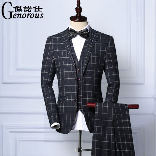 Costume homme GENOROUS Polyéthylène téréphtalate PET , des fibres de viscose pour Quatre saisons - Ref 1562499
