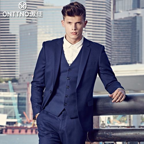 Costume homme ONTTNO Fibre de polyester fibres viscose rayonne pour automne - Ref 1562668