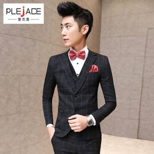 Costume homme PLEJACE Polyéthylène téréphtalate PET , des fibres de viscose pour automne - Ref 1563441