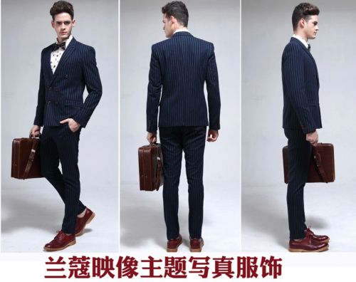 Costume homme en coton pour automne - Ref 1563926