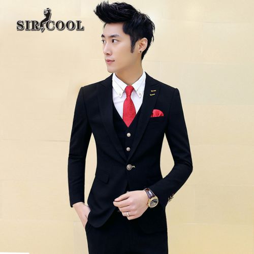Costume homme SIR COOL de polyéthylène téréphtalate PET coton fibre élastique en polyuréthane spandex pour printemps - Ref 1564721