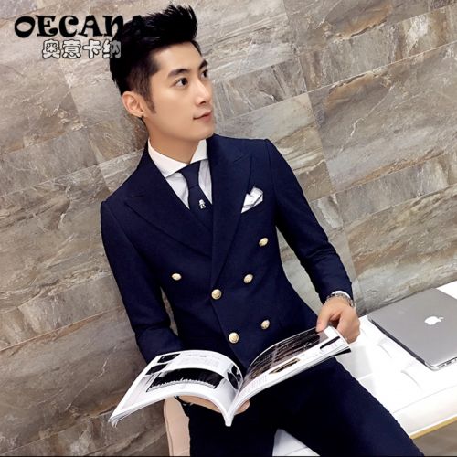 Costume homme OECANA Polyéthylène téréphtalate PET , des fibres de viscose pour automne - Ref 1564770