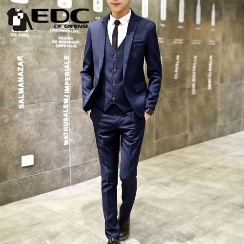 Costume homme EDC OF GIVENSI de fibres viscose polyester, rayonne pour automne - Ref 1565066