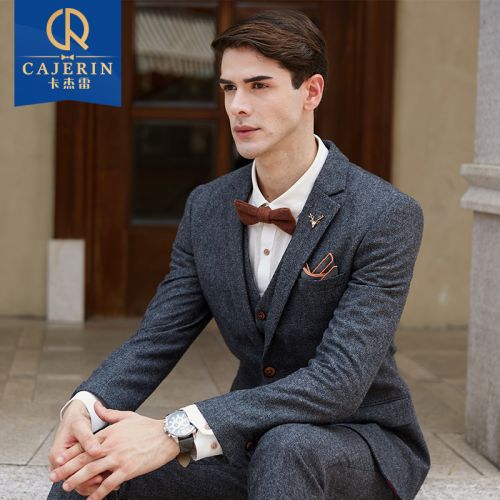 Costume homme CAJERIN en laine pour printemps - Ref 1565481