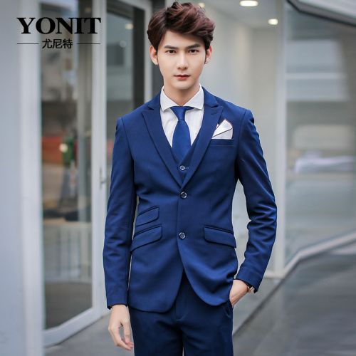 Costume homme Polyester fibre élastique de polyuréthane spandex pour automne - Ref 1569026