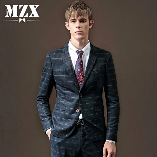 Costume homme Polyéthylène téréphtalate PET viscose rayonne de fibres élastiques polyuréthane spandex pour printemps - Ref 1569127