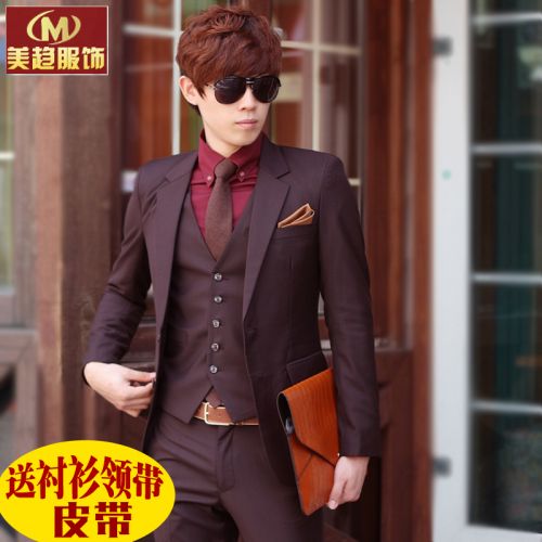 Costume homme Fibre de polyester fibres viscose rayonne pour automne - Ref 1570397