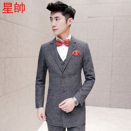 Costume homme Polyéthylène téréphtalate PET , des fibres de viscose pour automne - Ref 1570618