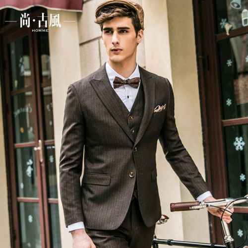 Costume homme Polyéthylène téréphtalate PET , des fibres de viscose pour Quatre saisons - Ref 1570730