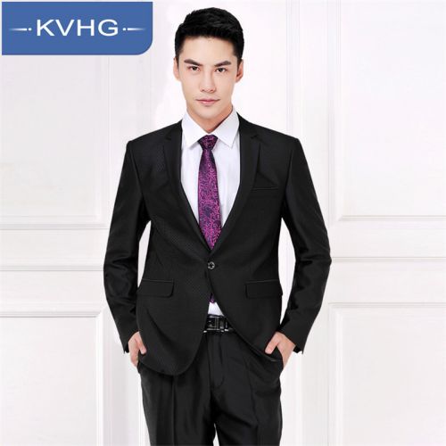 Costume homme KVHG Polyéthylène téréphtalate PET , des fibres de viscose pour printemps - Ref 1574297
