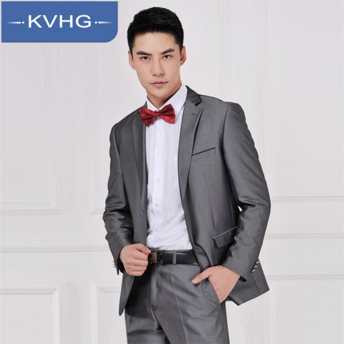 Costume homme KVHG Polyéthylène téréphtalate PET , des fibres de viscose pour automne - Ref 1574327