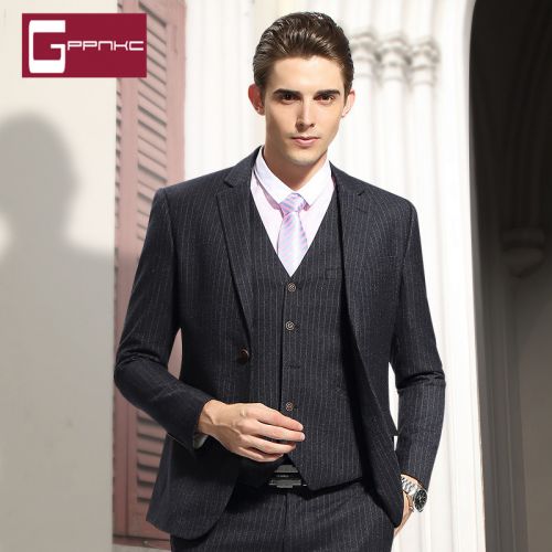 Costume homme GPPNKC Polyéthylène téréphtalate PET , des fibres de viscose pour printemps - Ref 1574398