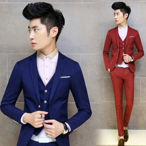 Costume homme en polyester pour printemps - Ref 1576563