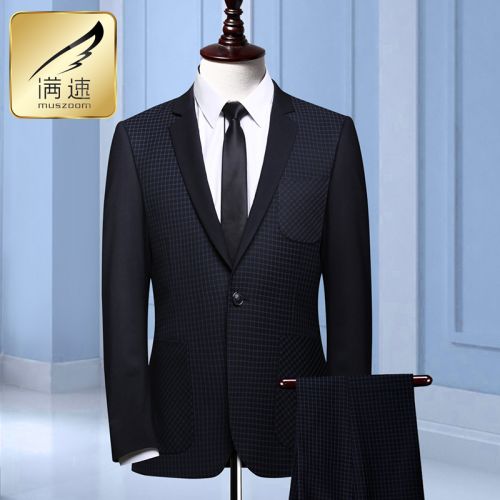 Costume homme MUSZOOM Fibre de polyester fibres viscose rayonne pour automne - Ref 1576875
