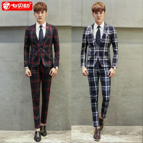 Costume homme en coton pour automne - Ref 1576928