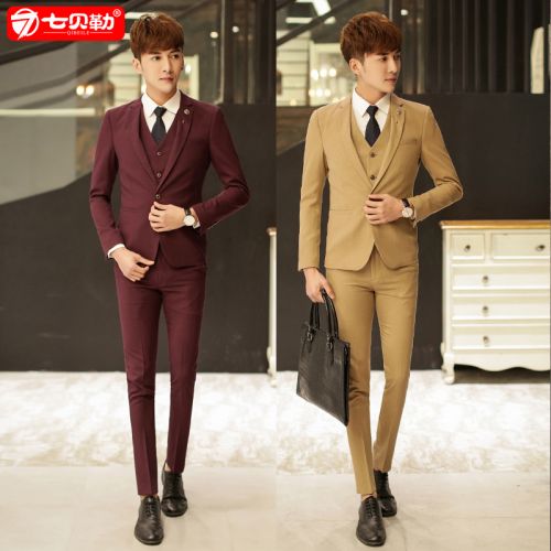 Costume homme en coton pour automne - Ref 1576932