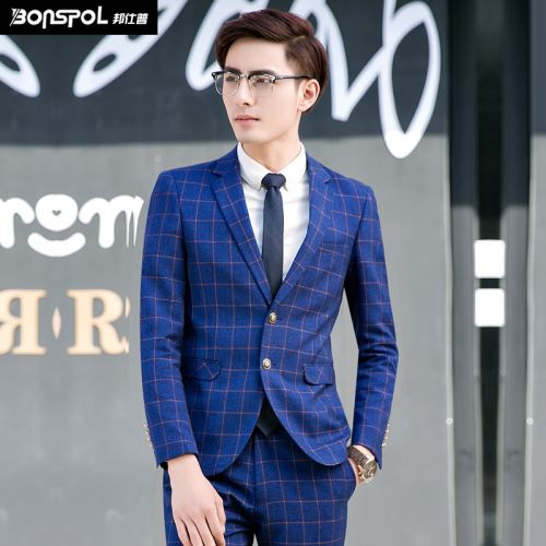 Costume homme BONSPOL Fibre de polyester fibres viscose rayonne pour printemps - Ref 1577081