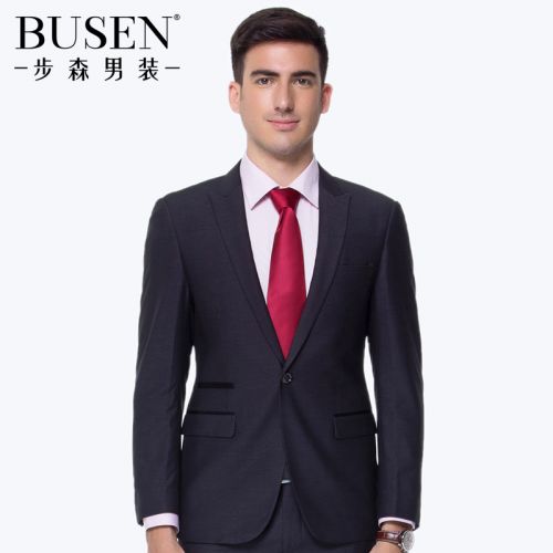 Costume homme BUSEN Fibre de polyester fibres viscose rayonne pour printemps - Ref 1577369