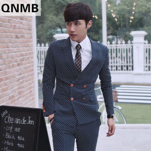 Costume homme en coton pour automne - Ref 1577463