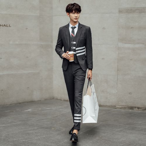Costume homme en coton pour automne - Ref 1577656
