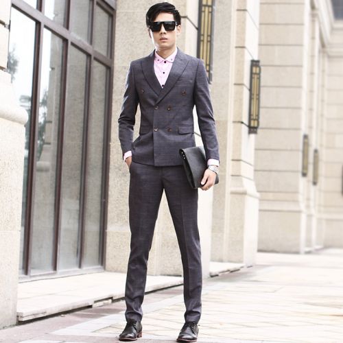 Costume homme SUSEZONE les fibres de viscose rayonne polyester à pour automne - Ref 1577968