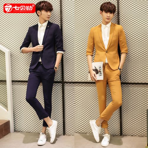 Costume homme en coton pour printemps - Ref 1578125