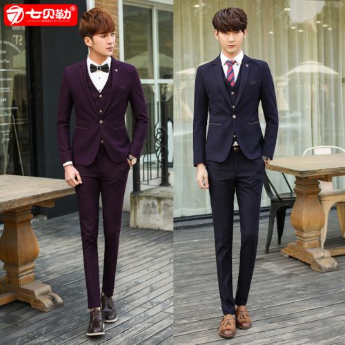 Costume homme en coton pour automne - Ref 1578130