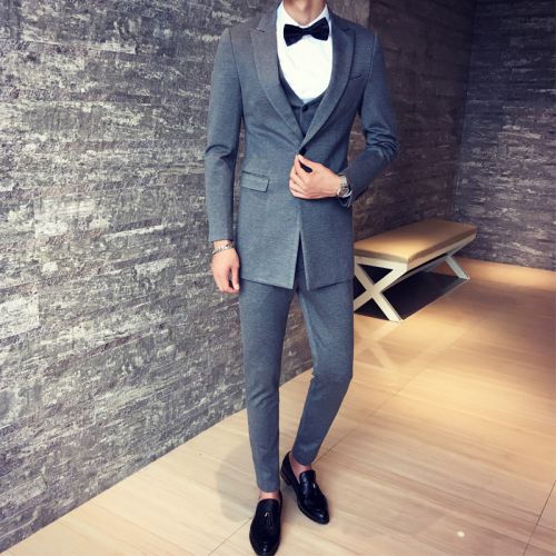 Costume homme en coton pour automne - Ref 1578226