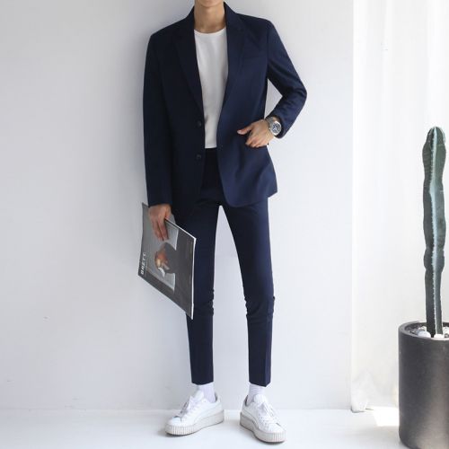 Costume homme en coton pour automne - Ref 1578248