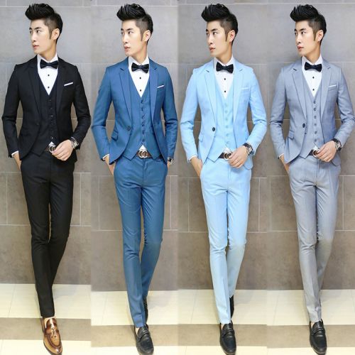 Costume homme en polyester pour printemps - Ref 1579157