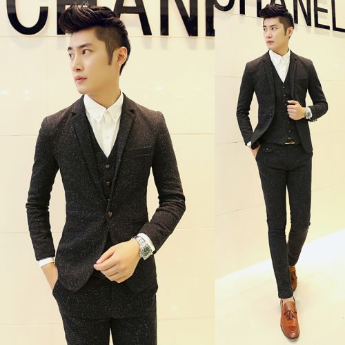 Costume homme en chanvre pour automne - Ref 1579263