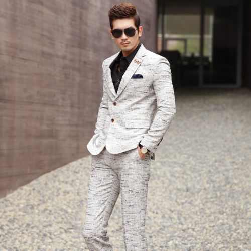 Costume homme en laine pour printemps - Ref 1579468