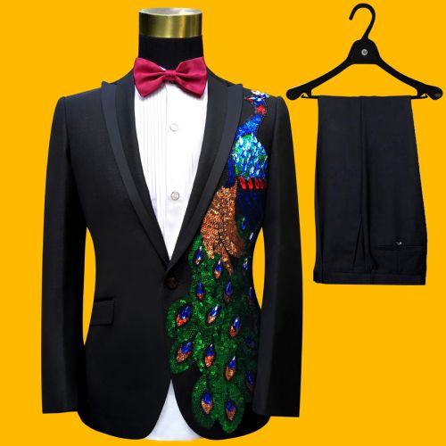 Costume homme fibre de polyester fibres viscose rayonne pour Quatre saisons - Ref 1579520