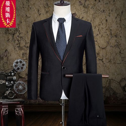 Costume homme MVSKA Polyéthylène téréphtalate PET , des fibres de viscose pour automne - Ref 1579779
