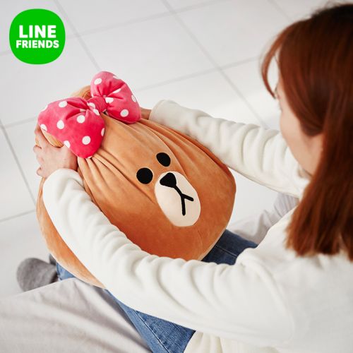 Coussin Manga LINE FRIENDS en polyester - Ref 2684363