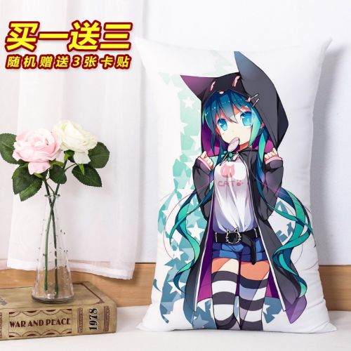 Coussin Manga en laine peluche densite satin - Ref 2685472