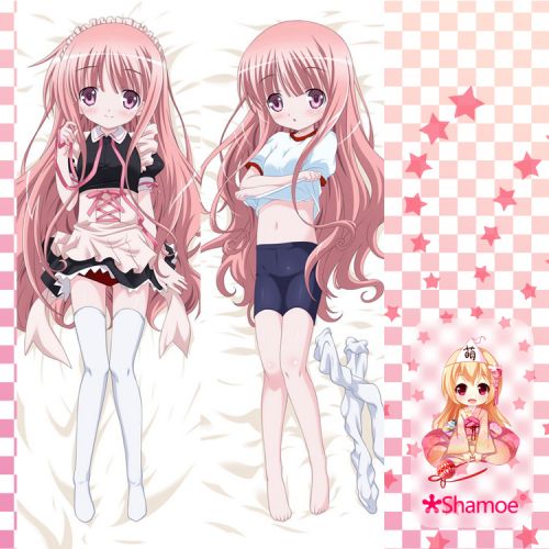 Coussin Manga SHAMOE en peche lait naturel velours de soie 2WYA - Ref 2692600