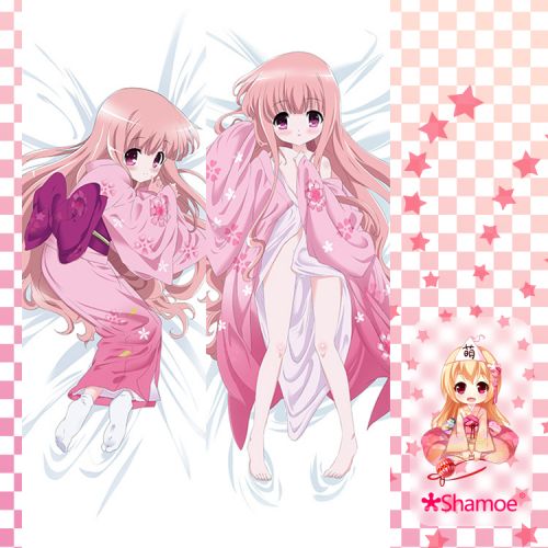 Coussin Manga SHAMOE en 2way lait naturel soie velours peche - Ref 2692625