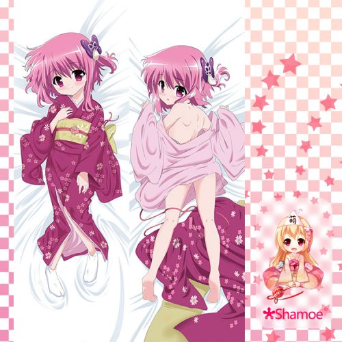 Coussin Manga SHAMOE en 2way lait naturel soie velours peche - Ref 2692627