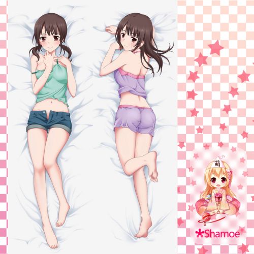 Coussin Manga SHAMOE en 2V lait naturel soie velours peche - Ref 2692818
