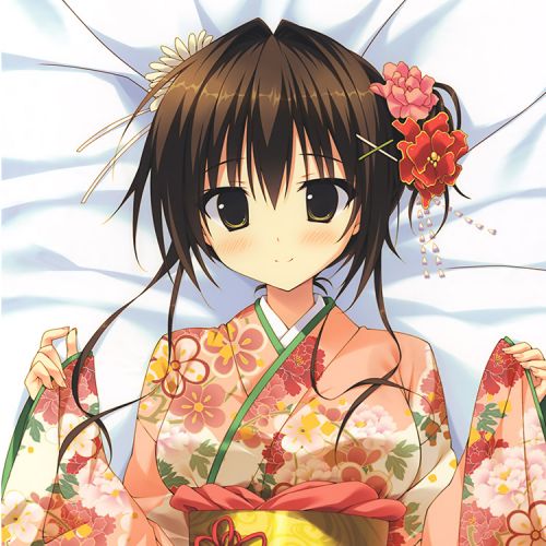 Coussin Manga SHAMOE en 2way lait soie peche peluche - Ref 2693003
