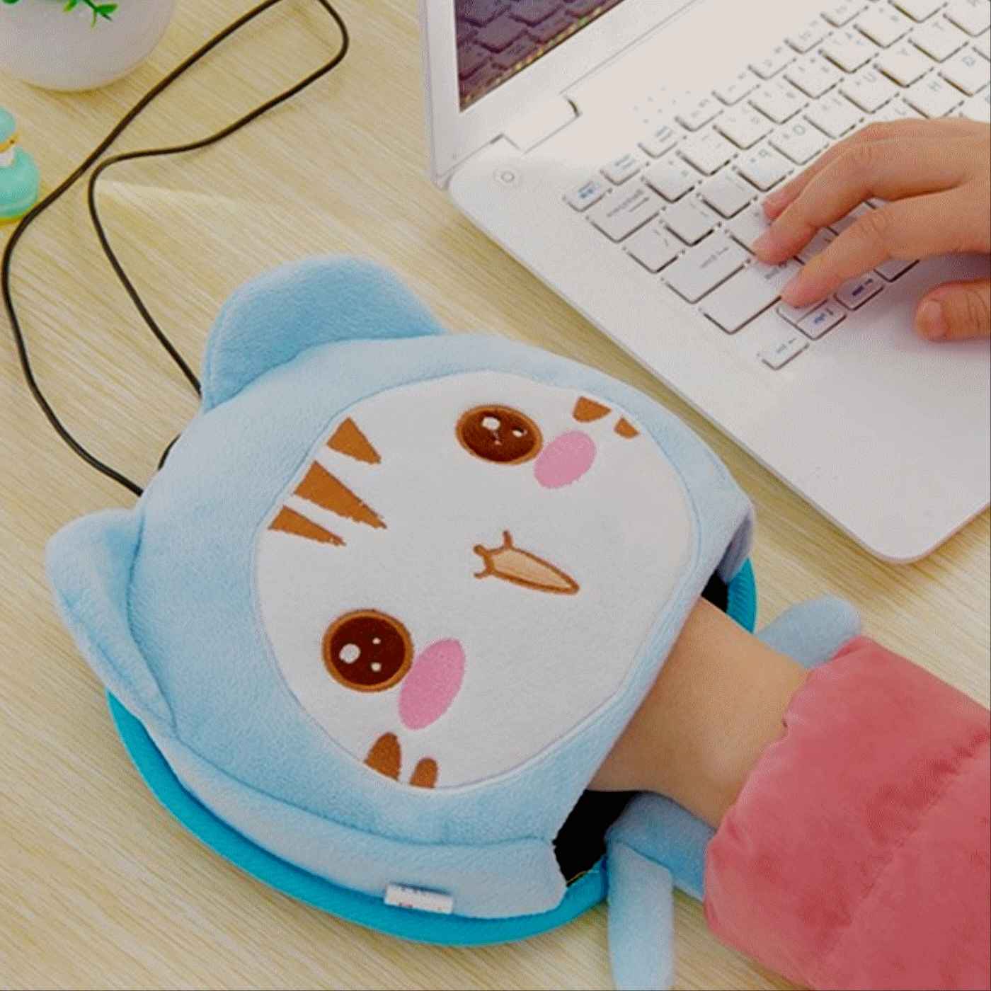 Coussin chauffant USB dessin animé - Ref 423823