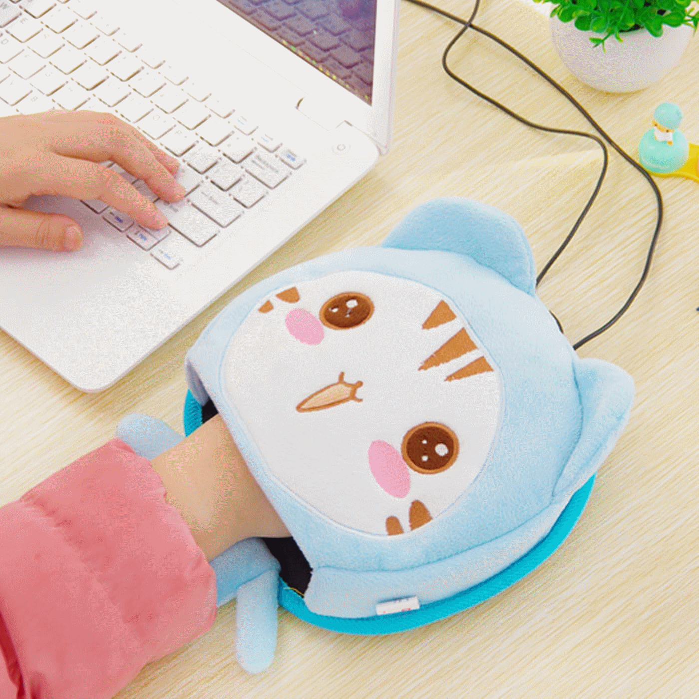 Coussin chauffant USB dessin animé - Ref 424900