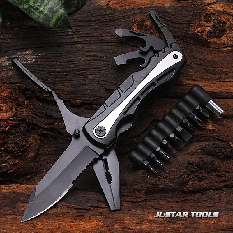 Couteau de survie JUSTARTOOLS en Acier inoxydable - Ref 3397518